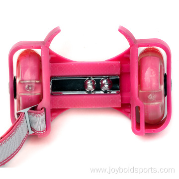 Adjustable Skate Shoe Flashing Roller Heel PVC wheels